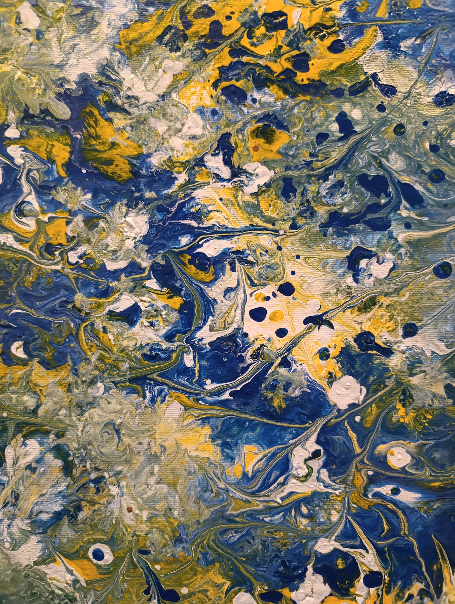 Blue – Quadro astratto in Fluid Art