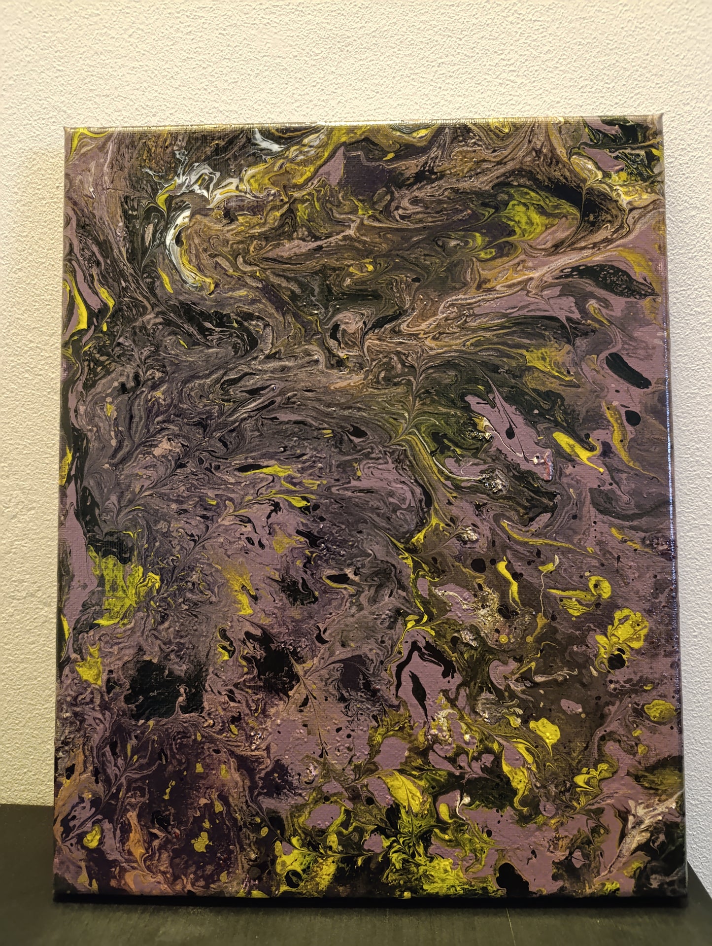 Black Light – Quadro astratto in Fluid Art