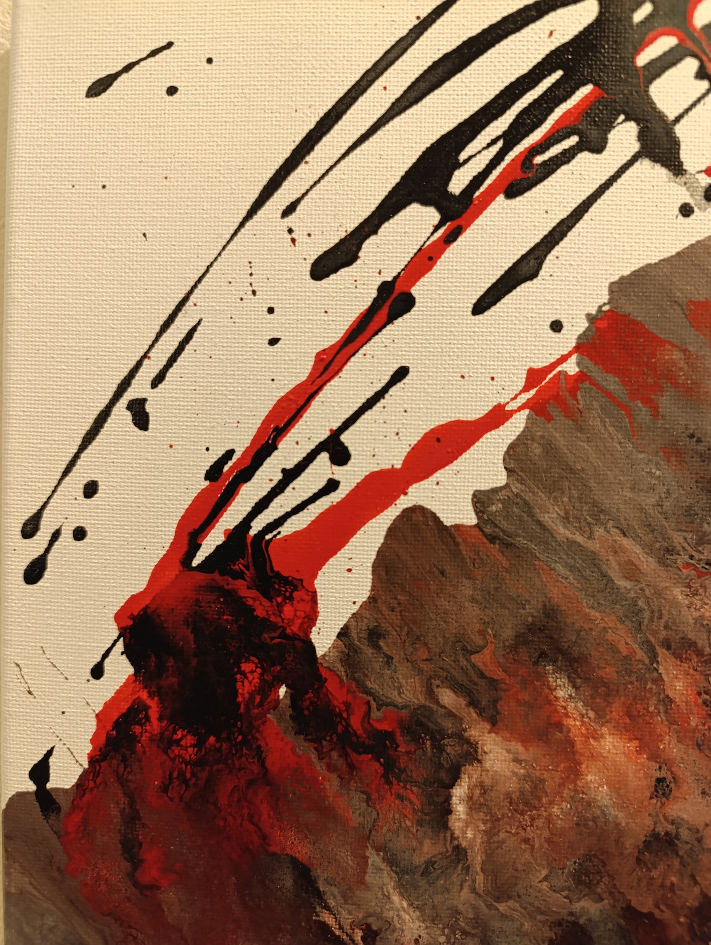 Frattura - Quadro astratto in Fluid Art