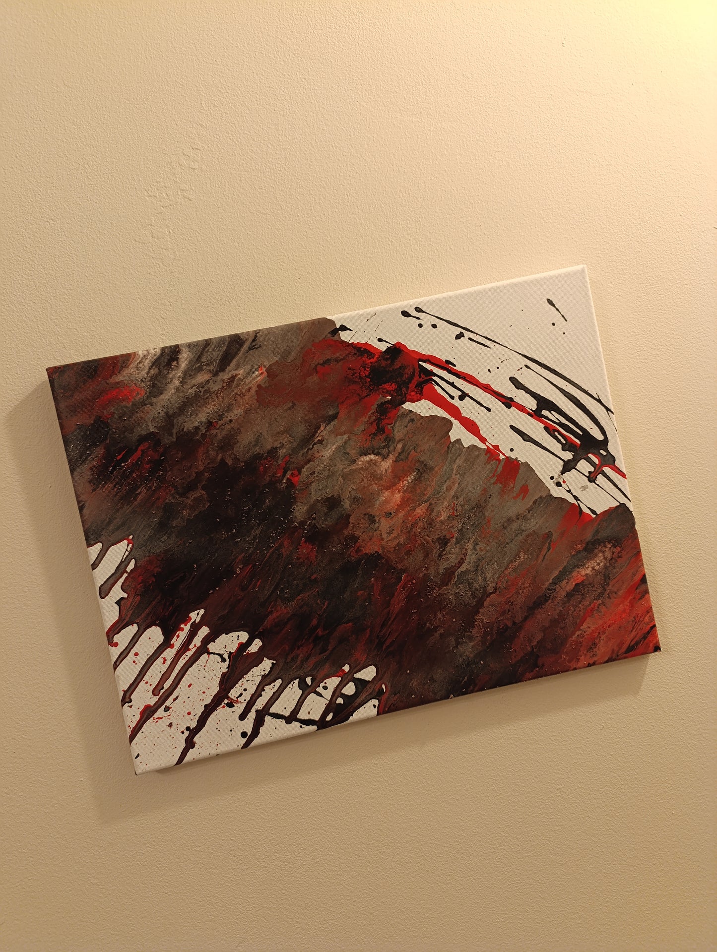 Frattura - Quadro astratto in Fluid Art