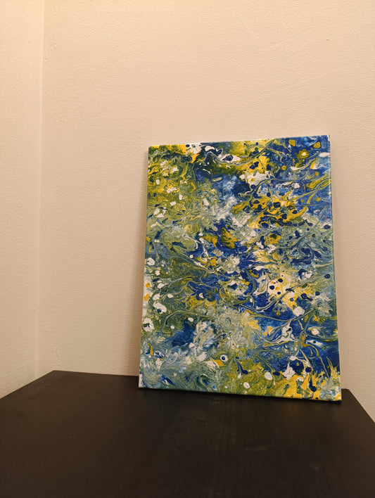 Blue – Quadro astratto in Fluid Art