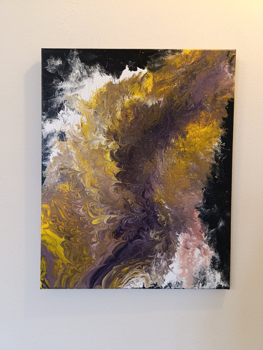 Schegge Impazzite – Quadro astratto in Fluid Art
