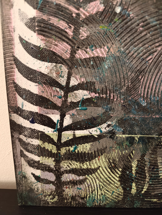 Wood – Pittura materica e acrilici su tela