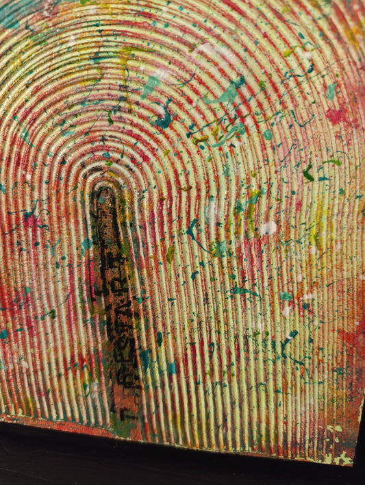 Restart – Pittura materica e acrilici su tela