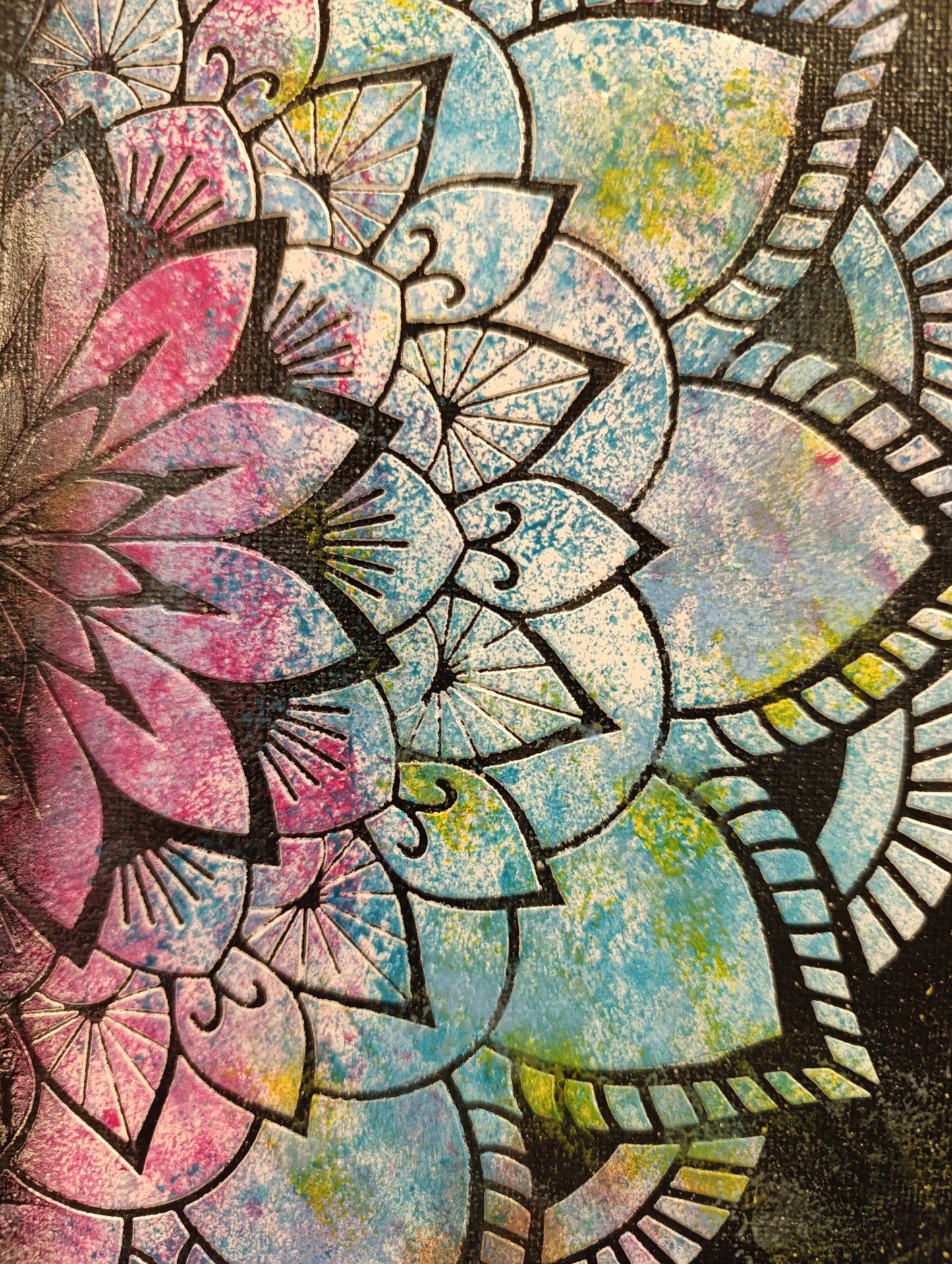 Holi – Pittura materica e acrilici su tela