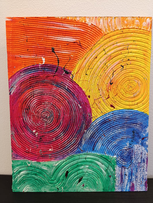 Yellow #16 – Pittura materica e acrilici su tela