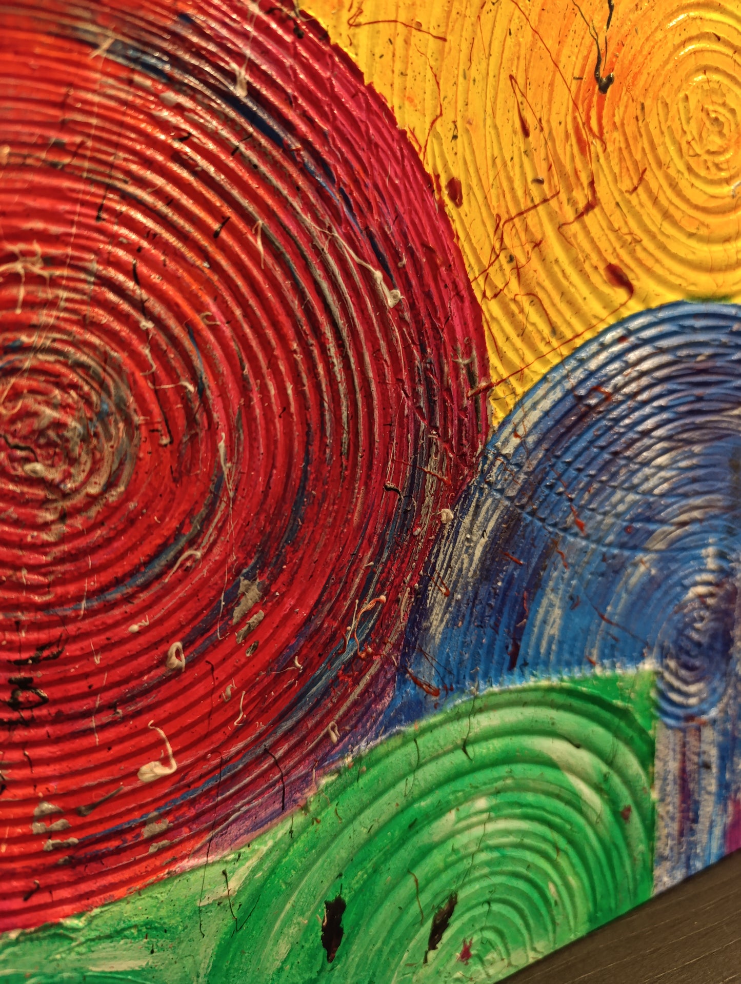 Yellow #16 – Pittura materica e acrilici su tela