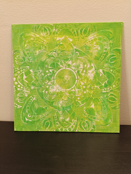 "Scorci" - Quadro Mandala Materico