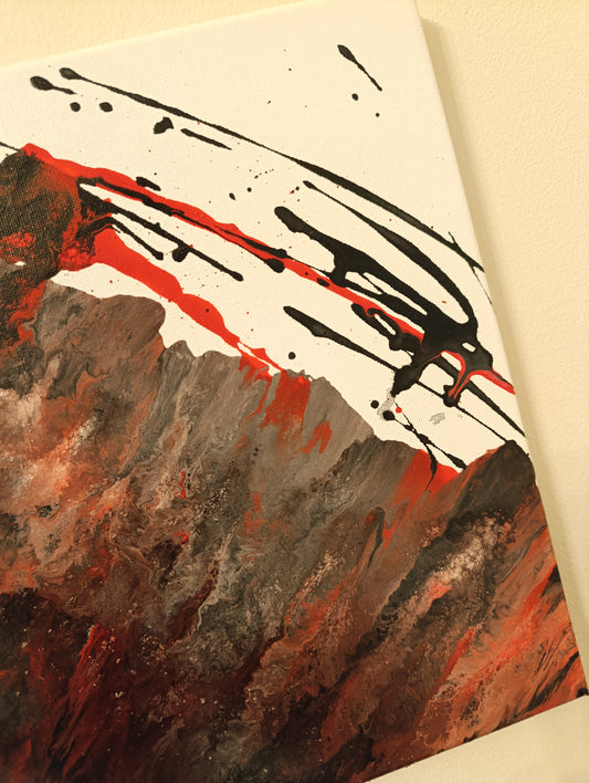 Frattura - Quadro astratto in Fluid Art