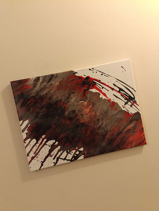 Frattura - Quadro astratto in Fluid Art
