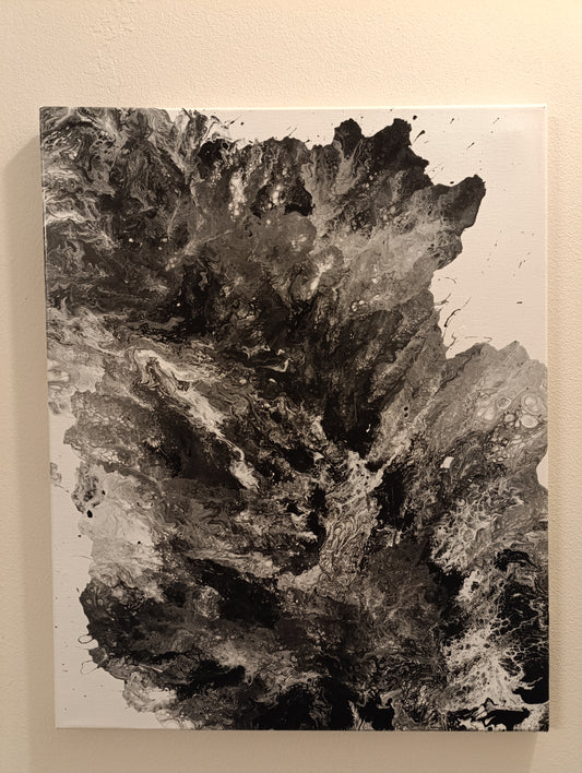 Splash - Quadro astratto in Fluid Art